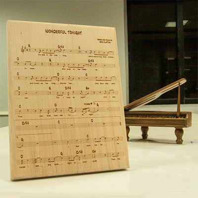 Engrave Wonderful Tonight - Heartbeats Plaque Medium Showpiece - 30 cm