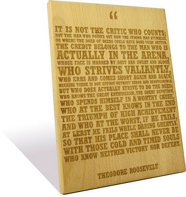 Engrave The Man in the Arena Plaque 12 x16 Showpiece - 40.5 cm Engrave The Man in the Arena Plaque 12 x16 Showpiece - 40.5 cm