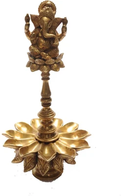 StatueStudio Chaturbhuj Kamal Ganesha on Flower 17 StatueStudio Chaturbhuj Kamal Ganesha on Flower 17