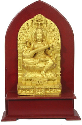 62% OFF on Anveshana Retail Golden Saraswathi with Frame Molded Statue Showpiece - 34 cm 62% OFF on Anveshana Retail Golden Saraswathi with Frame Molded Statue Showpiece - 34 cm