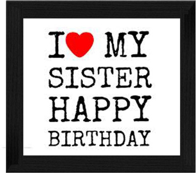 44% OFF on Ellicon B525 I Love My Sister Showpiece - 19.5 cm