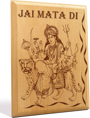 34% OFF on Tiedribbons Jai Mata Di Engraved Plaque Showpiece - 18 cm