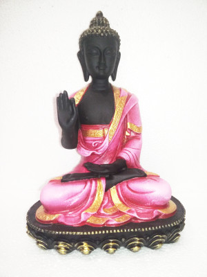 55% OFF on Earth SITTING BUDDHA BLACK AND PINK Showpiece - 26.67 cm 55% OFF on Earth SITTING BUDDHA BLACK AND PINK Showpiece - 26.67 cm