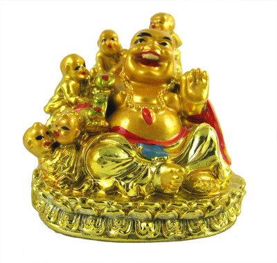 20% OFF on Eshoppee feng shui laughing buddha with childs Showpiece - 7 cm 20% OFF on Eshoppee feng shui laughing buddha with childs Showpiece - 7 cm