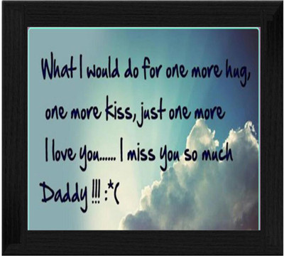 44% OFF on Ellicon B378 I Miss You Dad Showpiece - 19.5 cm