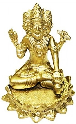 Vedic Vaani Brahma in Brass Showpiece - 10.2 cm