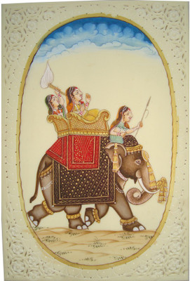 32% OFF on Haveli Arts Ambabari Elephant Painting Showpiece - 10 cm 32% OFF on Haveli Arts Ambabari Elephant Painting Showpiece - 10 cm