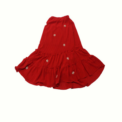 Romano Solid Girl's A-line Skirt