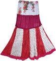 Indiatrendzs Printed Women's Broomstick Skirt: Skirt