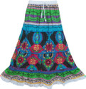 Indiatrendzs Printed Women's A-line Skirt: Skirt