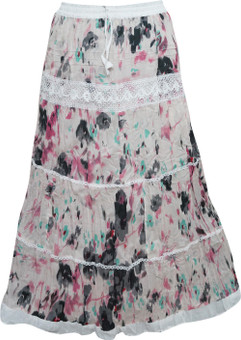 Indiatrendzs Printed Women's A-line Skirt