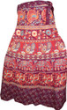 Indiatrendzs Animal Print, Floral Print Women's Wrap Around Skirt: Skirt