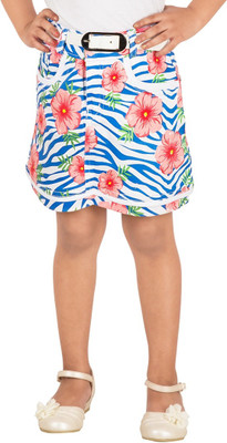 20% OFF on Tangerine Printed Girl's A-line Skirt