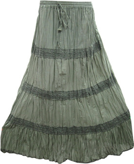 Indiatrendzs Self Design Women's A-line Skirt: Skirt