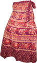 Indiatrendzs Animal Print Women's Wrap Around Skirt: Skirt