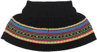 Vitamins Geometric Print Baby Girl's Pleated Skirt Vitamins Geometric Print Baby Girl's Pleated Skirt