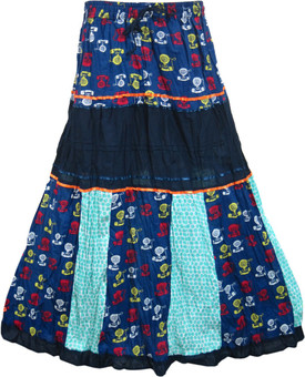 Indiatrendzs Printed Women's A-line Skirt: Skirt