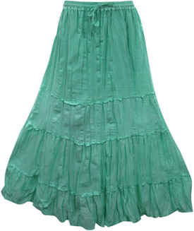 Indiatrendzs Solid Women's A-line Skirt: Skirt