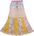 Indiatrendzs Floral Print Women's A-line Skirt: Skirt