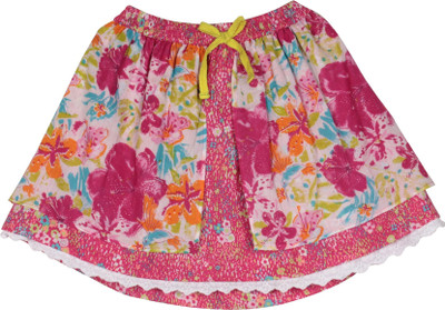 41% OFF on My Little Lambs Printed Baby Girl's Gathered Skirt