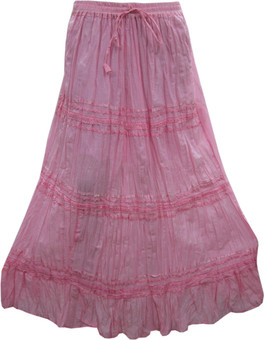 Indiatrendzs Self Design Women's A-line Skirt: Skirt