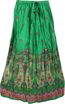 Indiatrendzs Paisley Women's A-line Skirt: Skirt
