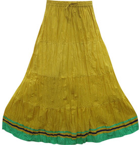 Indiatrendzs Solid Women's A-line Skirt: Skirt