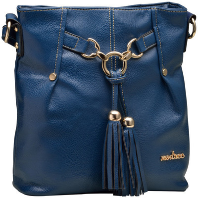 29% OFF on Mod'acc Women Blue PU Sling Bag