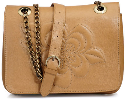 10% OFF on Phive Rivers Women Casual Brown Genuine Leather Sling Bag