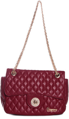 42% OFF on Eleegance Women Casual Maroon PU Sling Bag 42% OFF on Eleegance Women Casual Maroon PU Sling Bag