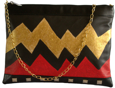 55% OFF on Demure Women Casual Black, Red, Gold Canvas, PU Sling Bag 55% OFF on Demure Women Casual Black, Red, Gold Canvas, PU Sling Bag