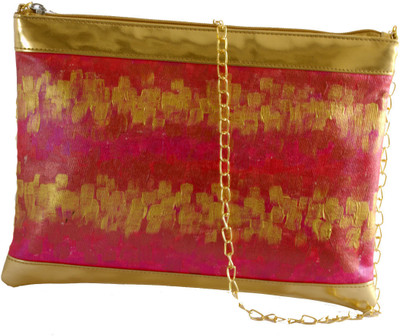 55% OFF on Demure Women Casual Pink, Gold Canvas, PU Sling Bag 55% OFF on Demure Women Casual Pink, Gold Canvas, PU Sling Bag
