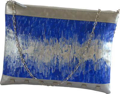 55% OFF on Demure Women Casual Blue, Silver Canvas, PU Sling Bag 55% OFF on Demure Women Casual Blue, Silver Canvas, PU Sling Bag