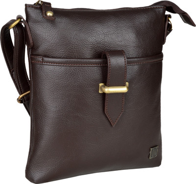 Otls Men, Women Casual Brown Leatherette Sling Bag Otls Men, Women Casual Brown Leatherette Sling Bag