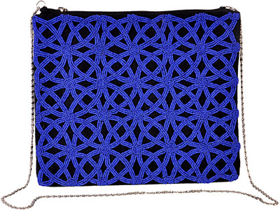 82% OFF on Nonch Le Women Casual, Evening/Party Blue Canvas Sling Bag