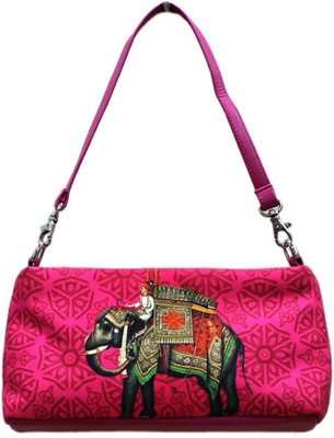 DesiPop Women Casual Pink Polyester, Canvas Sling Bag DesiPop Women Casual Pink Polyester, Canvas Sling Bag