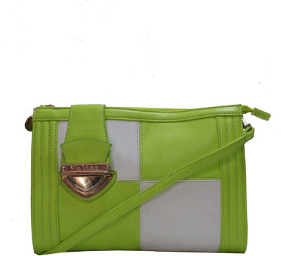 36% OFF on Lalana Women Casual Green PU Sling Bag