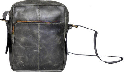LEO Women Casual Black Canvas Sling Bag LEO Women Casual Black Canvas Sling Bag