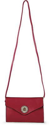 Craze On Bags Women Casual Red PU Sling Bag Craze On Bags Women Casual Red PU Sling Bag