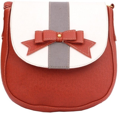 26% OFF on Craftstages Women Red PU Sling Bag 26% OFF on Craftstages Women Red PU Sling Bag