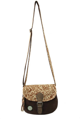 33% OFF on Anekaant Women Casual Brown Cotton, PU Sling Bag 33% OFF on Anekaant Women Casual Brown Cotton, PU Sling Bag