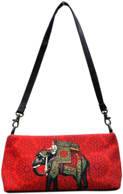 DesiPop Women Casual Red Polyester, Canvas Sling Bag DesiPop Women Casual Red Polyester, Canvas Sling Bag