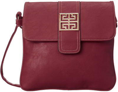 23% OFF on Cappuccino Women Casual Red Synthetic leather Sling Bag 23% OFF on Cappuccino Women Casual Red Synthetic leather Sling Bag