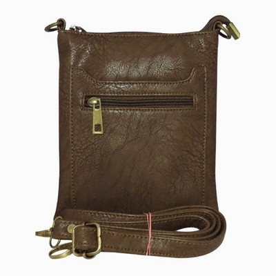 9% OFF on Chimera Leather Men, Women Casual, Formal Brown Leatherette Sling Bag