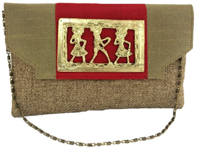 22% OFF on Craftstages Women Casual Brown Jute Sling Bag