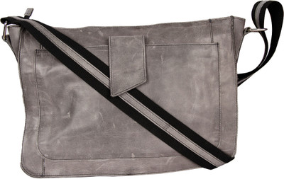 10% OFF on Hibiscus Women Casual Grey Genuine Leather Sling Bag 10% OFF on Hibiscus Women Casual Grey Genuine Leather Sling Bag