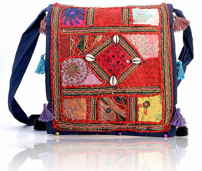 41% OFF on Little India Women Casual Multicolor Cotton Sling Bag