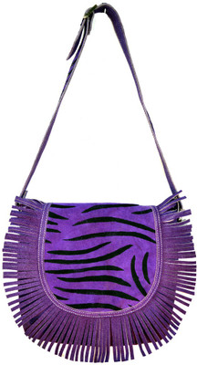 69% OFF on Saiva Women, Girls Casual, Evening/Party, Festive, Formal, Sports Purple Genuine Leather Sling Bag