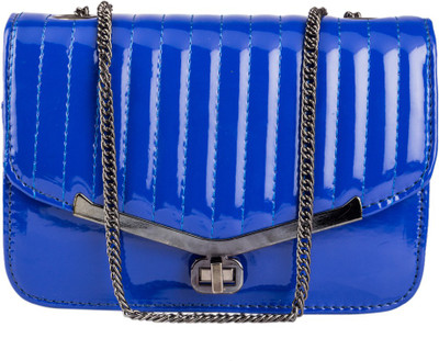37% OFF on Lalana Women Casual Blue PU Sling Bag