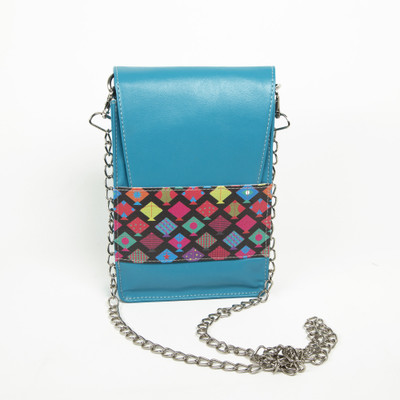 Made In India Women Casual Blue PU Sling Bag